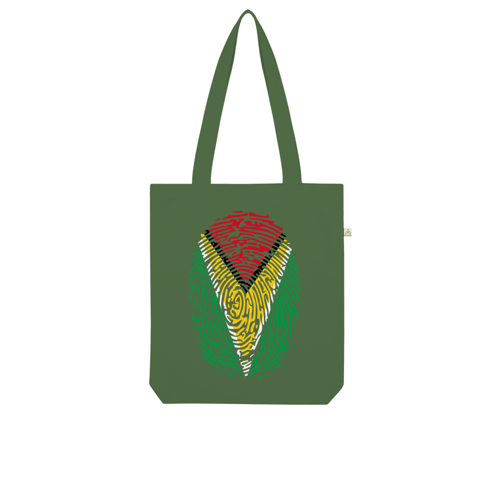 Guyana-Fingerprint Organic Tote Bag