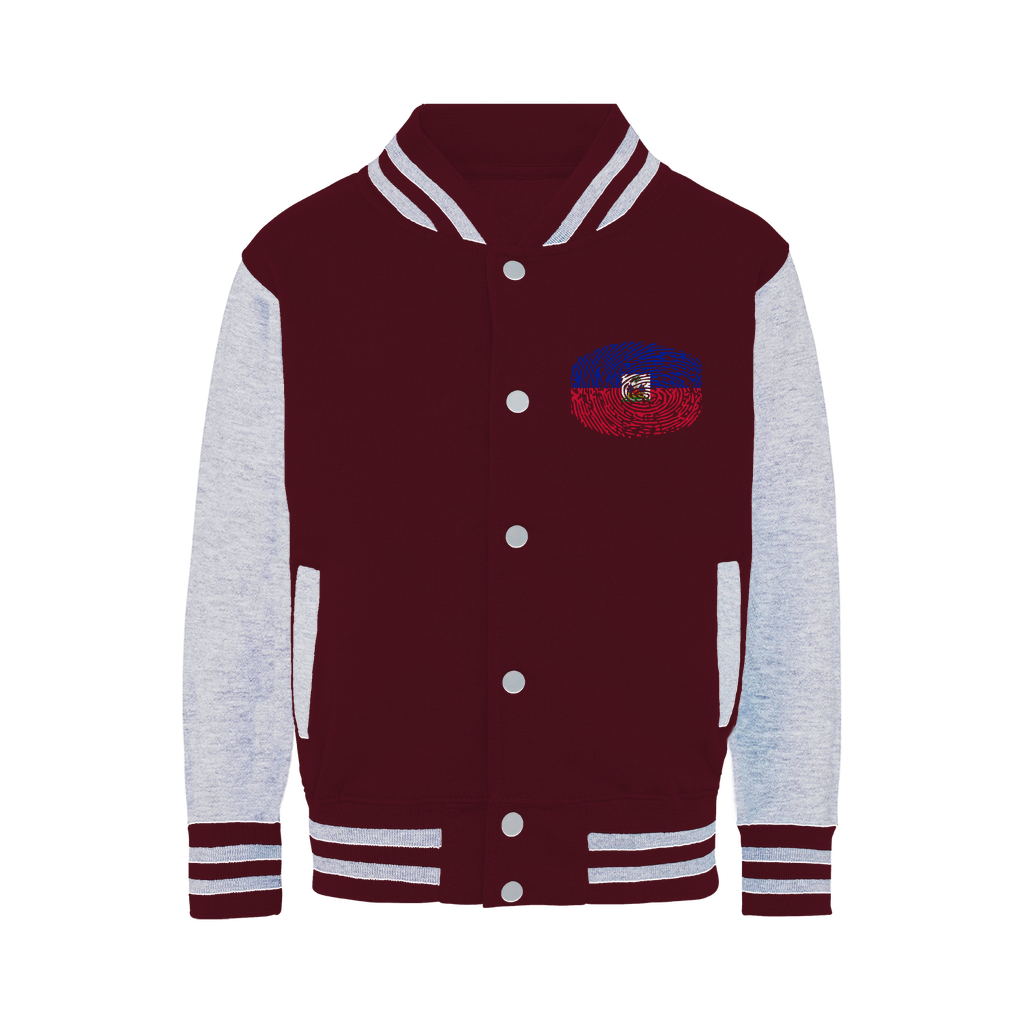 Haiti-Fingerprint Varsity Jacket