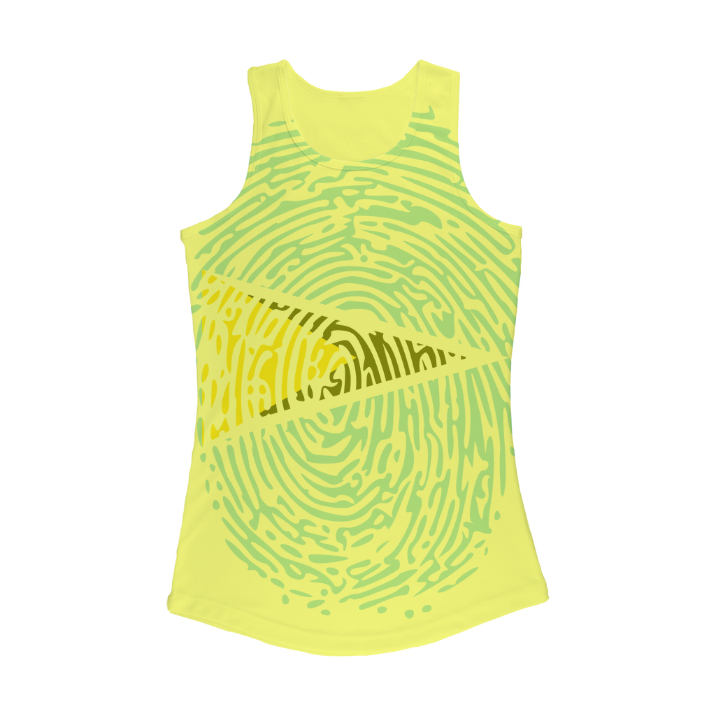 Saint Lucia Fingerprint Women Performance Tank Top