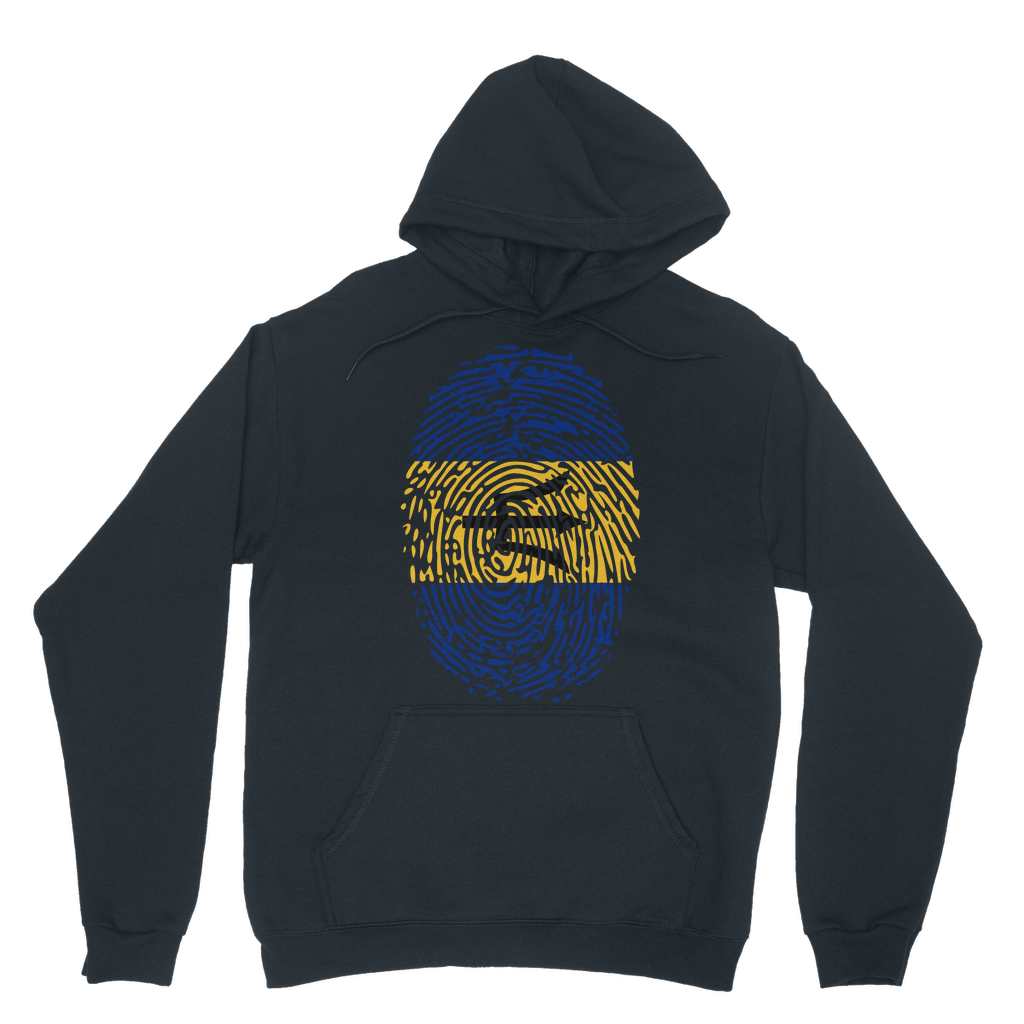 Barbados-Fingerprint Classic Adult Hoodie