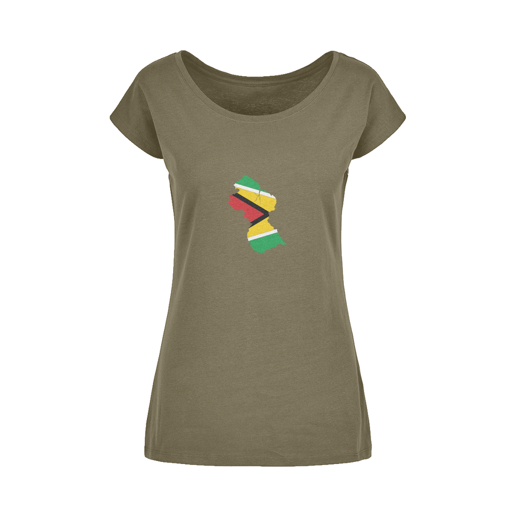 GUYANA Wide Neck Womens T-Shirt XS-5XL