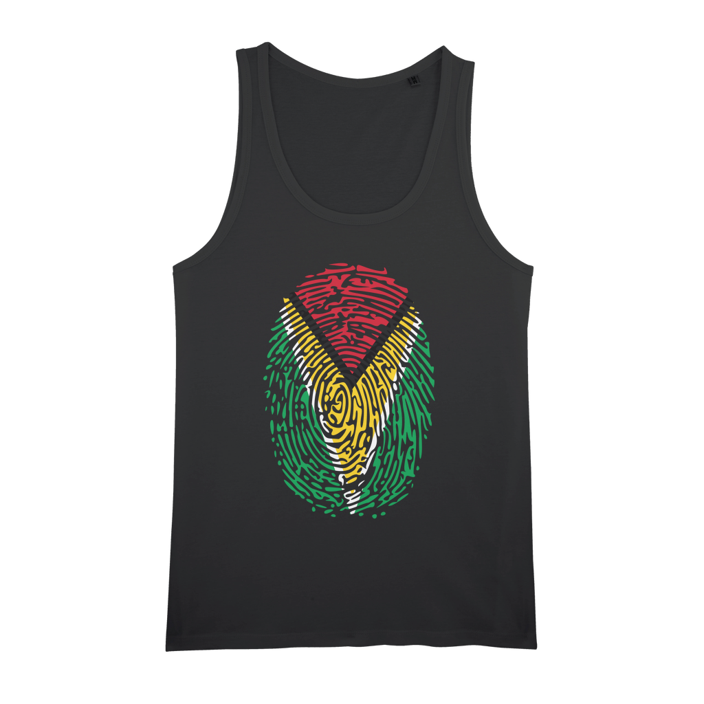 Guyana-Fingerprint Organic Jersey Unisex Tank Top