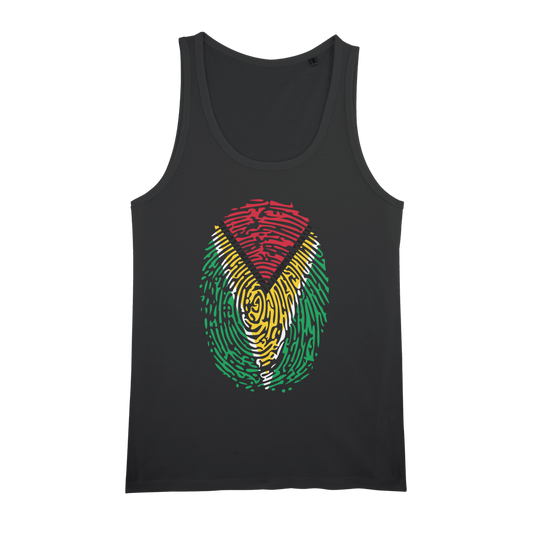 Guyana-Fingerprint Organic Jersey Unisex Tank Top