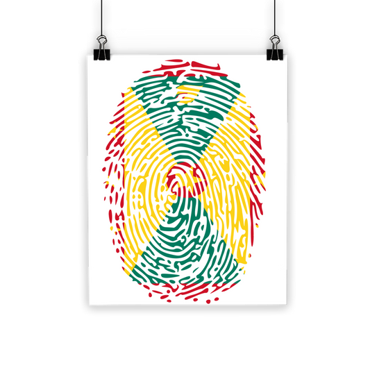 Grenada Fingerprint Classic Poster