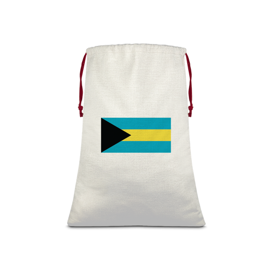 BAHAMAS Sublimation Linen Drawstring Sack