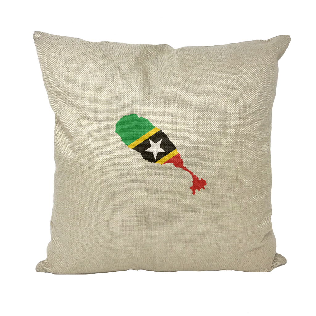ST. KITTS & NEVIS Throw Pillow with Insert