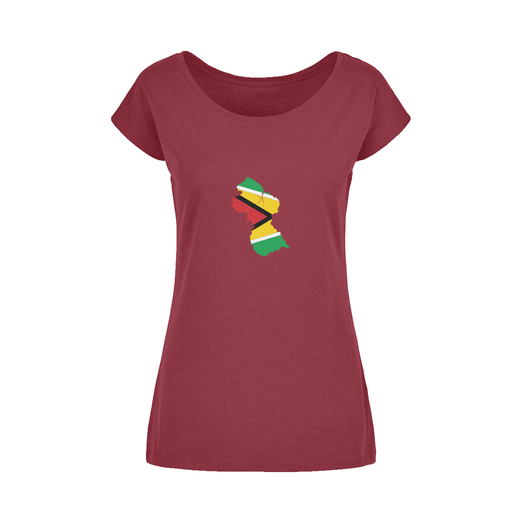 GUYANA Wide Neck Womens T-Shirt XS-5XL