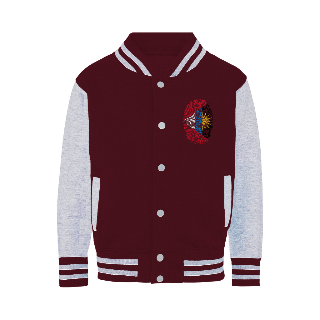 Antigua and Barbuda-Fingerprint Varsity Jacket