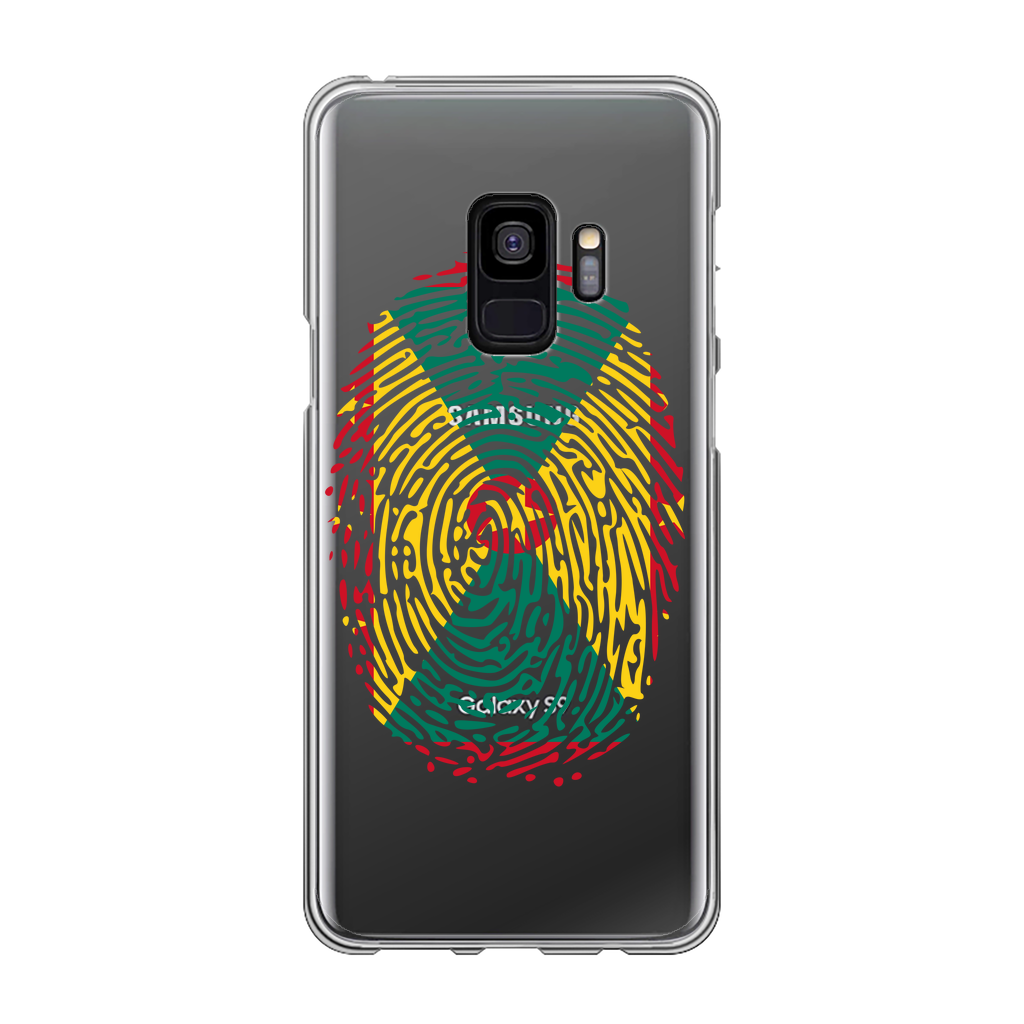 Grenada Fingerprint Back Printed Transparent Soft Phone Case