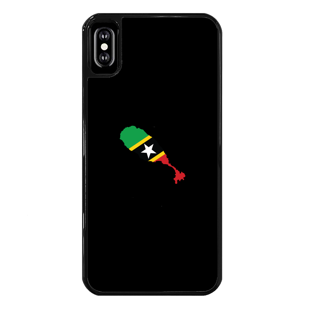 ST. KITTS & NEVIS Back Printed Black Hard Phone Case