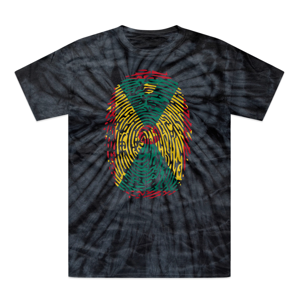 Grenada Fingerprint Tonal Spider Tie-Dye T-Shirt