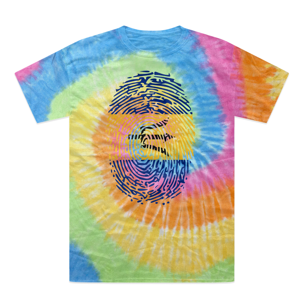 Barbados-Fingerprint Tie-Dye T-Shirt