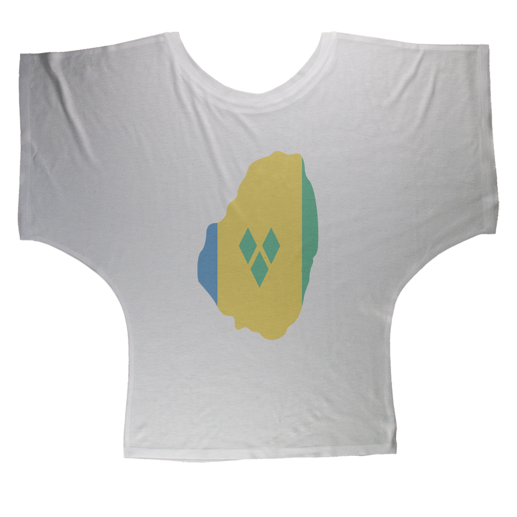 ST. VINCENT & THE GRENADINES Sublimation Batwing Top