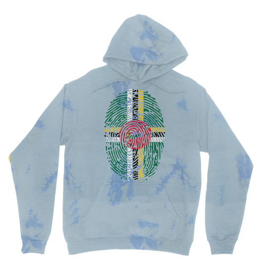 Dominica Fingerprint Tie Dye Hoodie