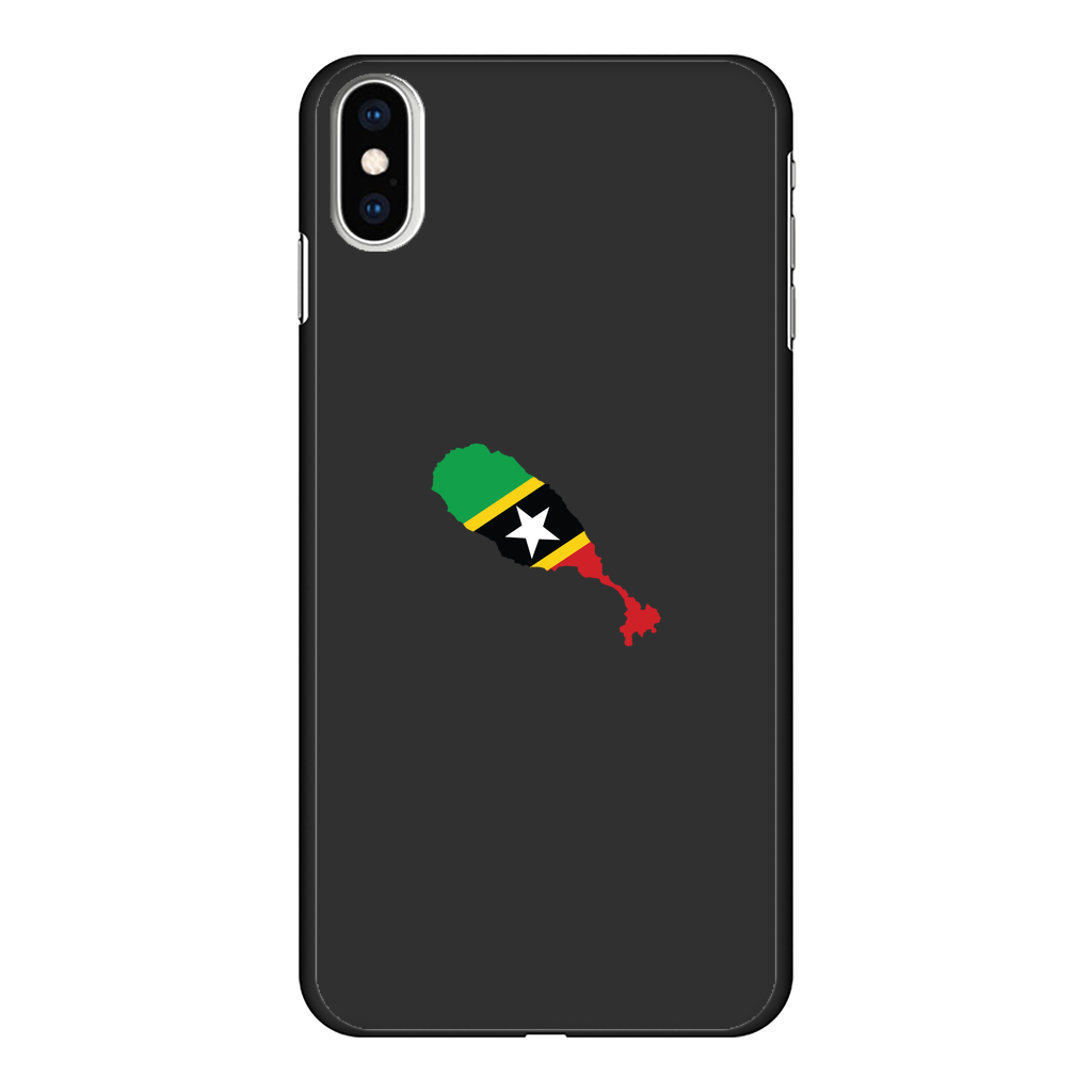 ST. KITTS & NEVIS Back Printed Black Hard Phone Case