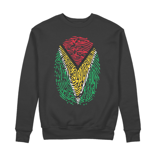 Guyana-Fingerprint 100% Organic Cotton Sweatshirt