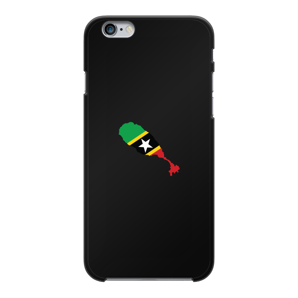 ST. KITTS & NEVIS Back Printed Black Hard Phone Case