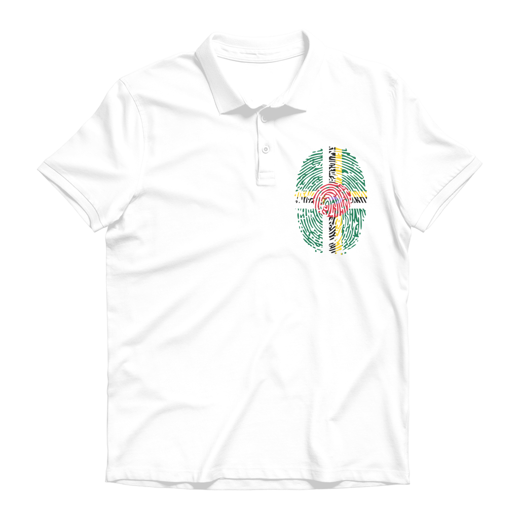 Dominica Fingerprint Premium Adult Polo Shirt