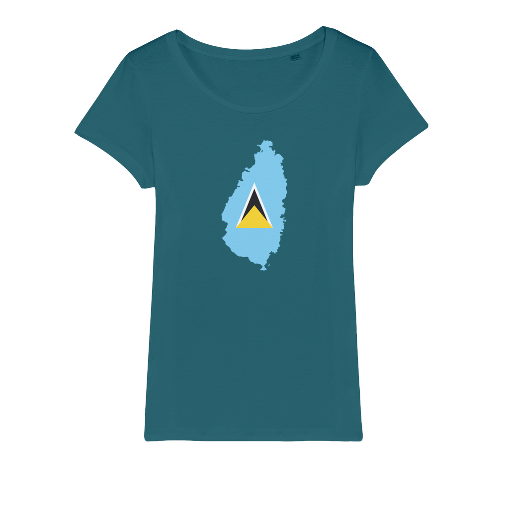 ST. LUCIA Organic Jersey Womens T-Shirt