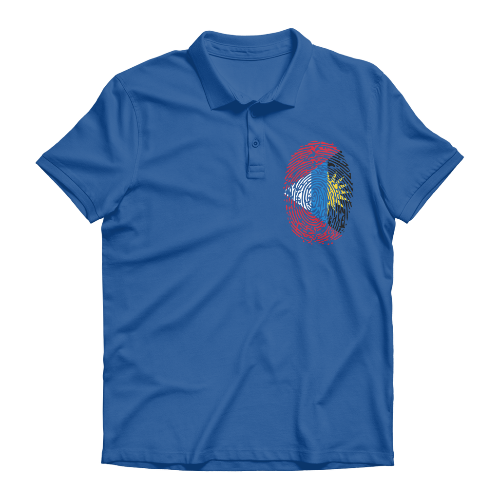 Antigua and Barbuda-Fingerprint Premium Adult Polo Shirt