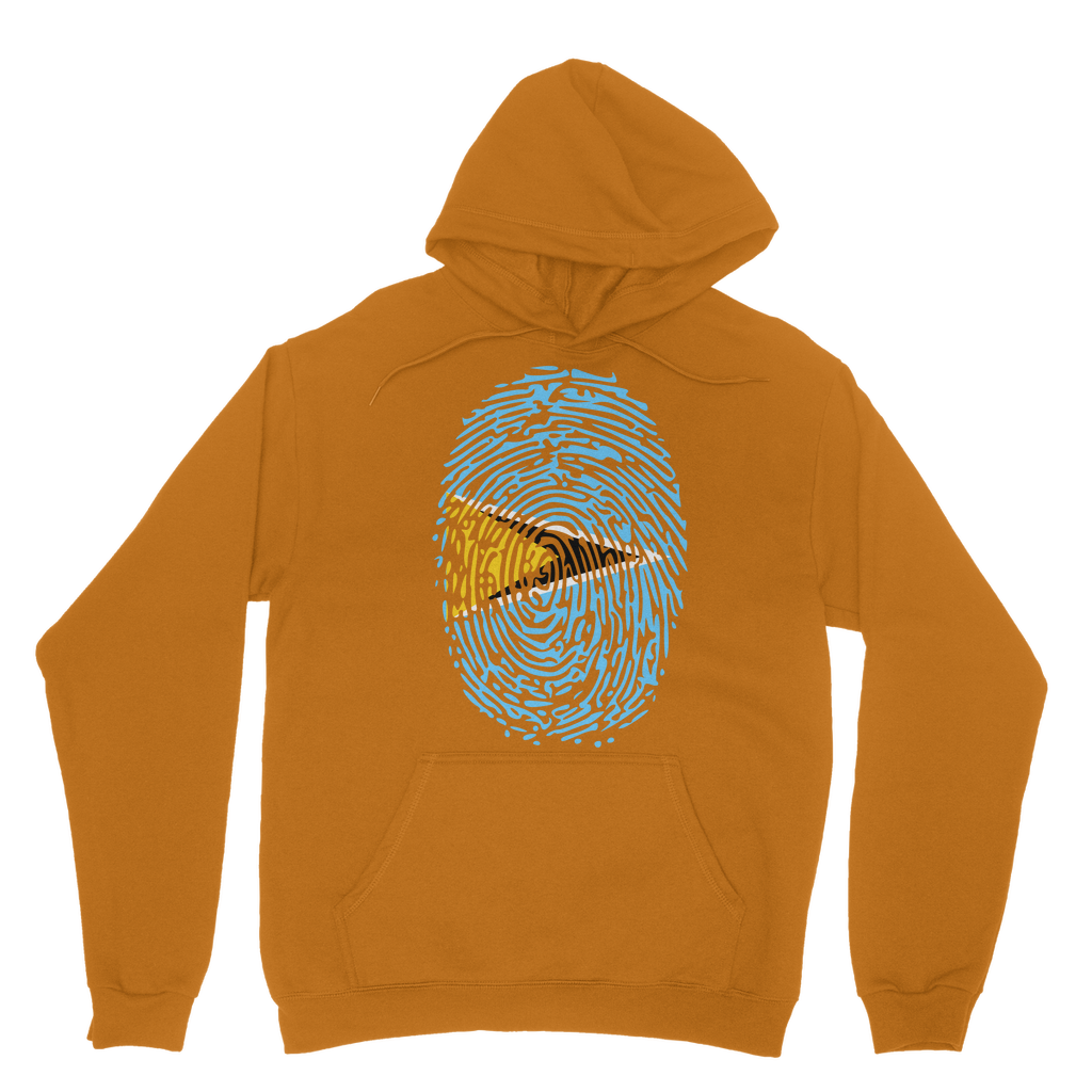 Saint Lucia Fingerprint Classic Adult Hoodie