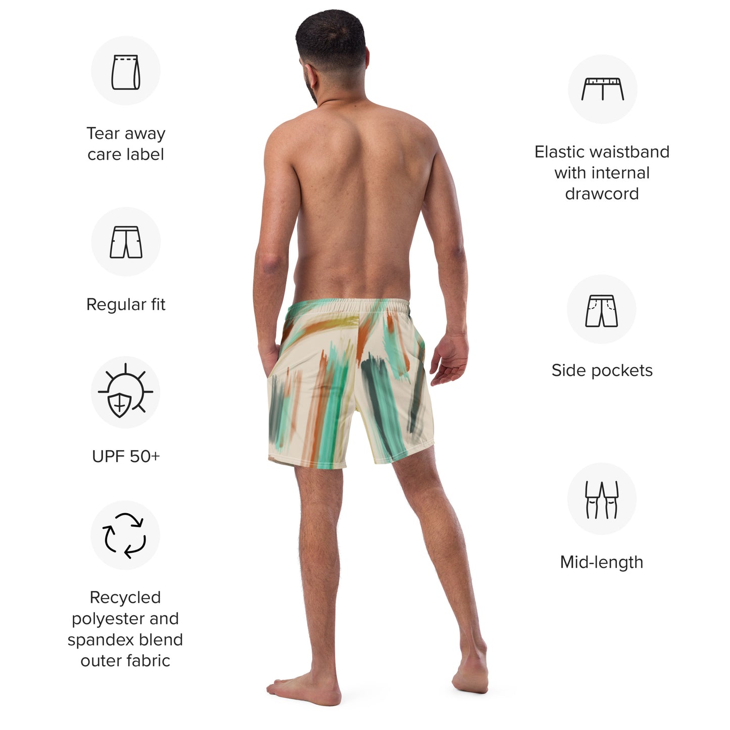 Water Color Men's swim trunks