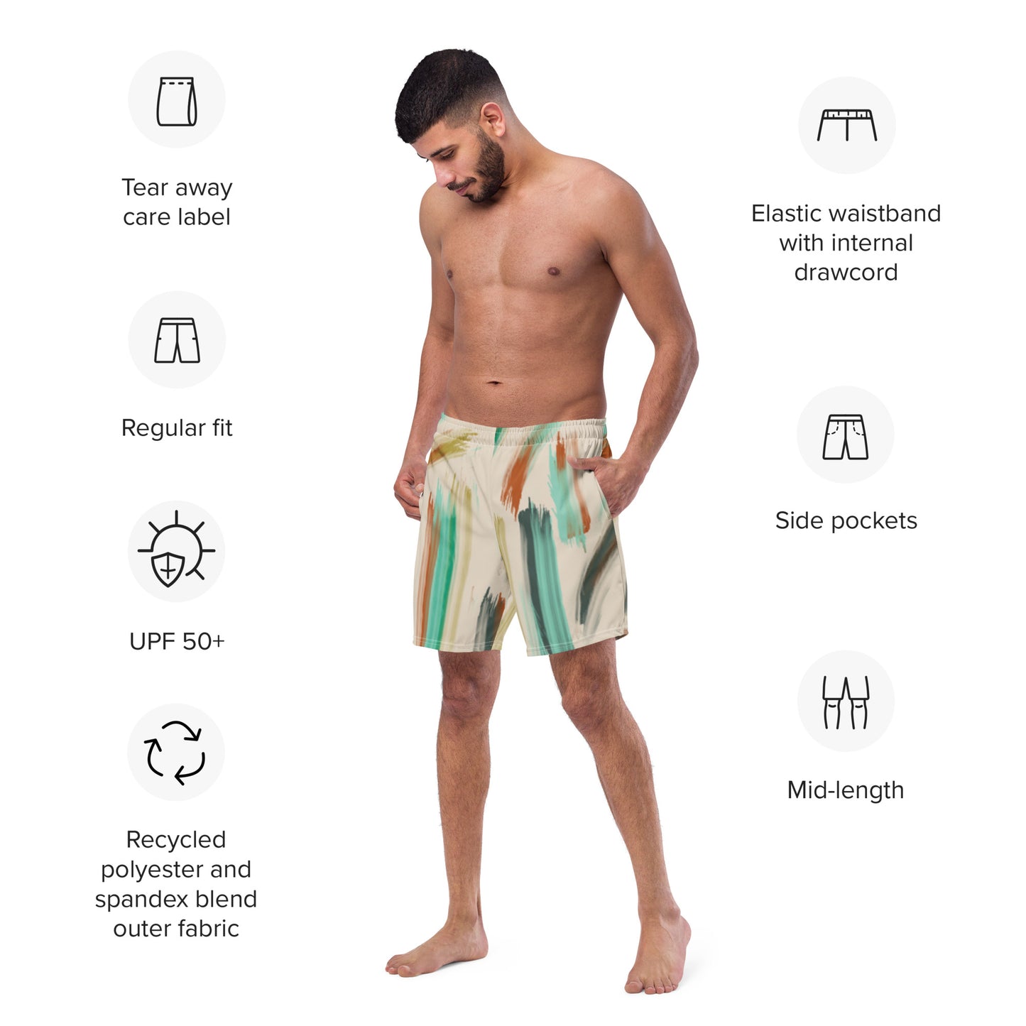 Water Color Men's swim trunks