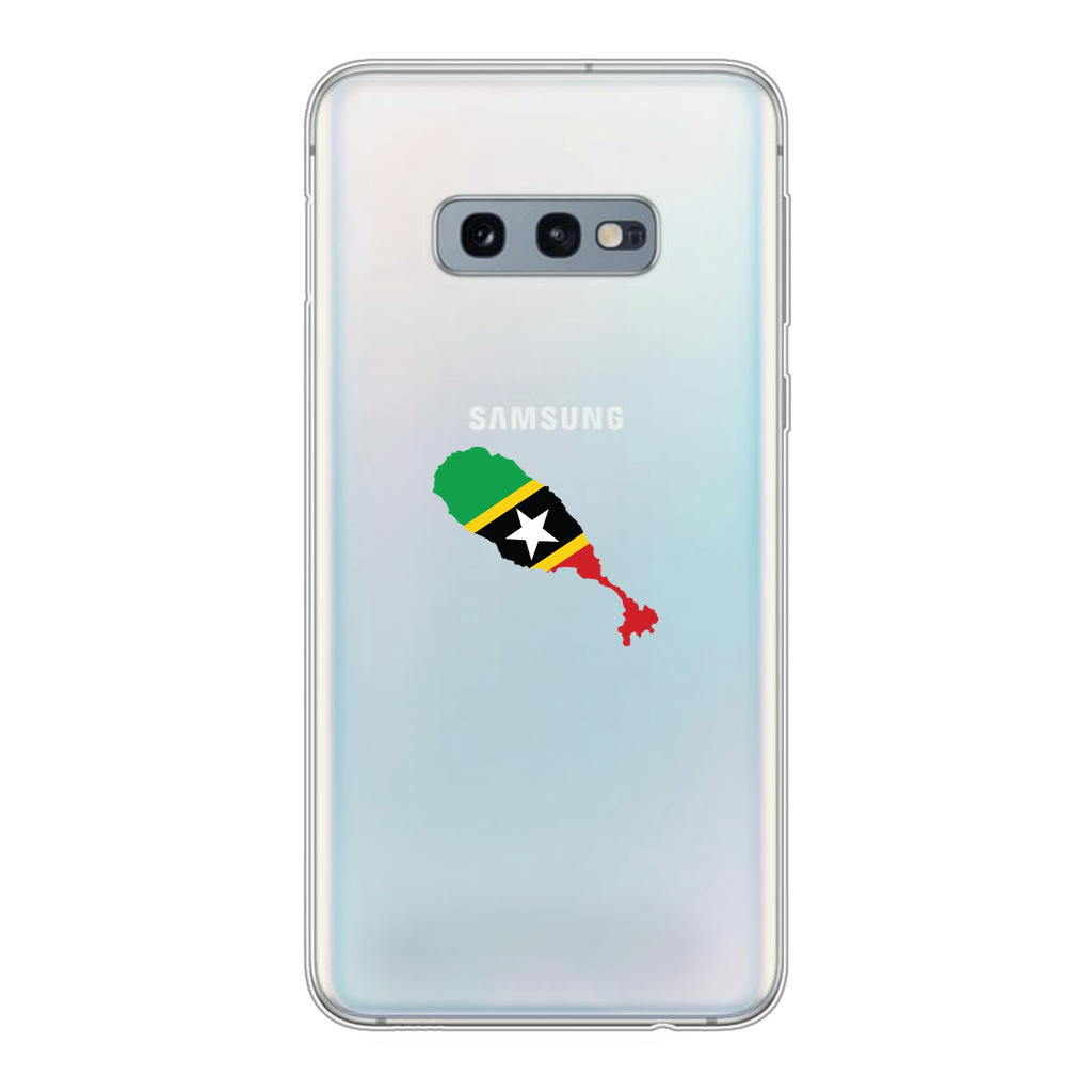 ST. KITTS & NEVIS Back Printed Transparent Soft Phone Case