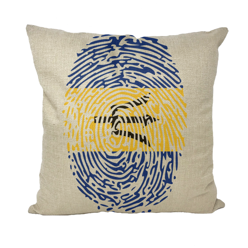 Barbados-Fingerprint Throw Pillows