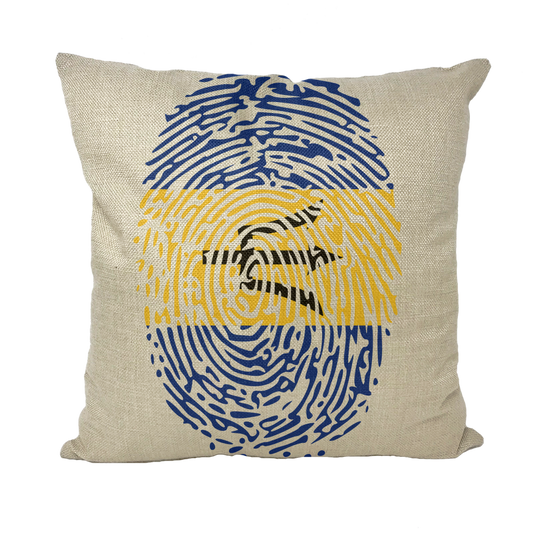 Barbados-Fingerprint Throw Pillows