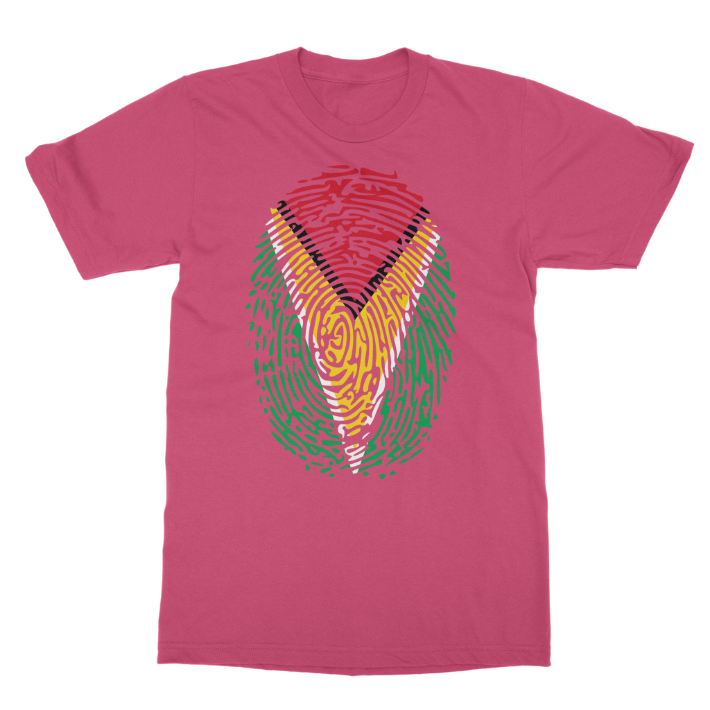 Guyana-Fingerprint Classic Heavy Cotton Adult T-Shirt