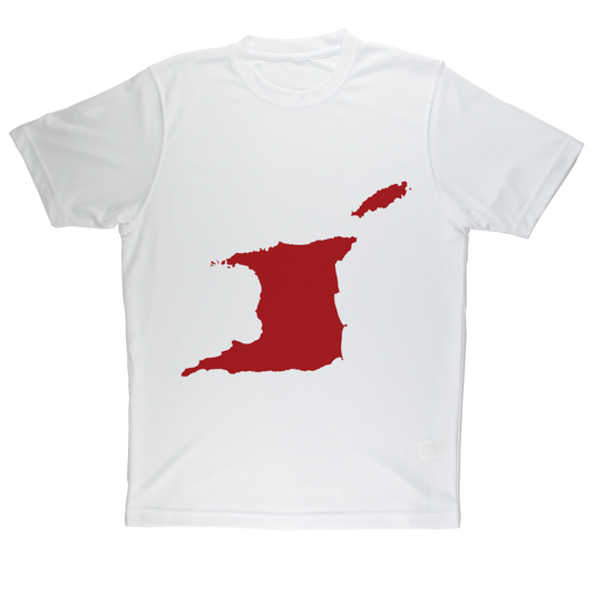 Trini et Tobago Map Sublimation Performance T-shirt pour adulte