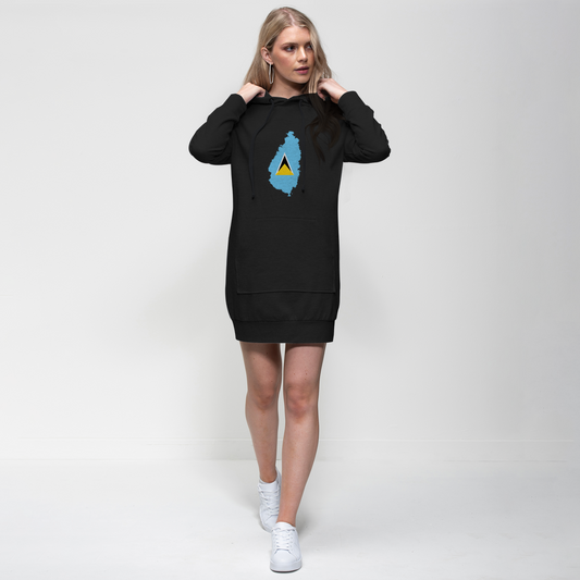 ST. LUCIA Premium Adult Hoodie Dress