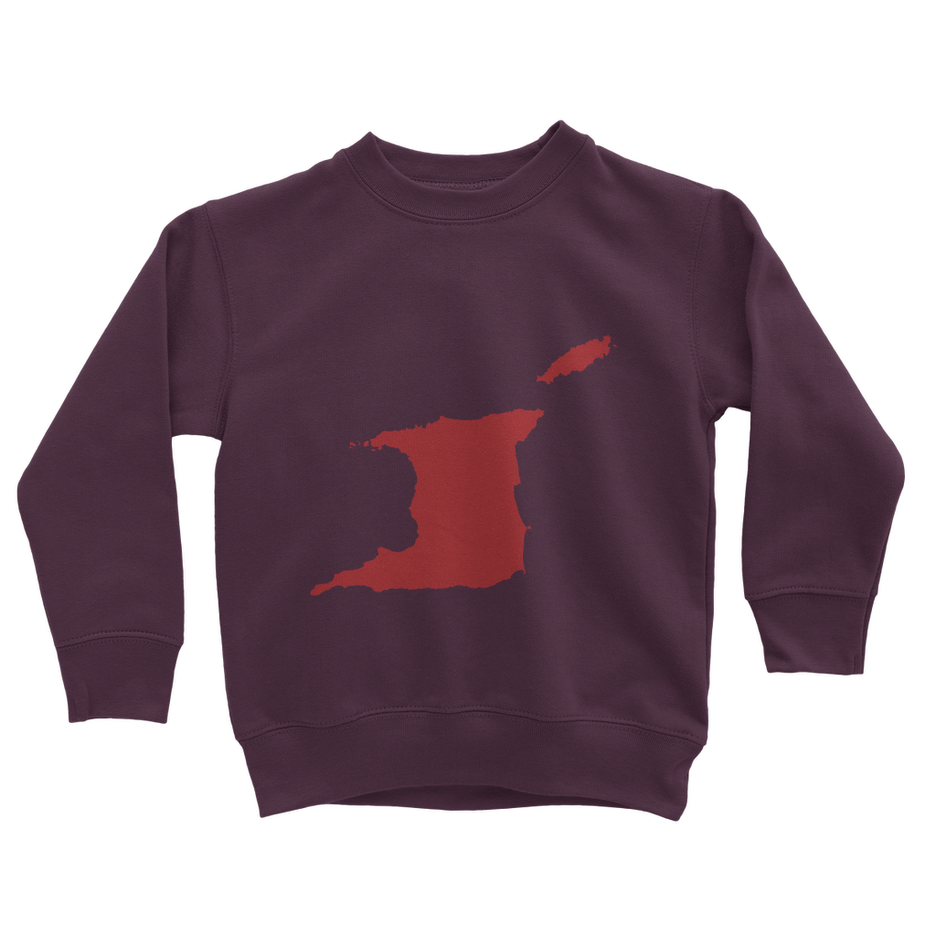 Trini and Tobago Map Classic Kids Sweatshirt