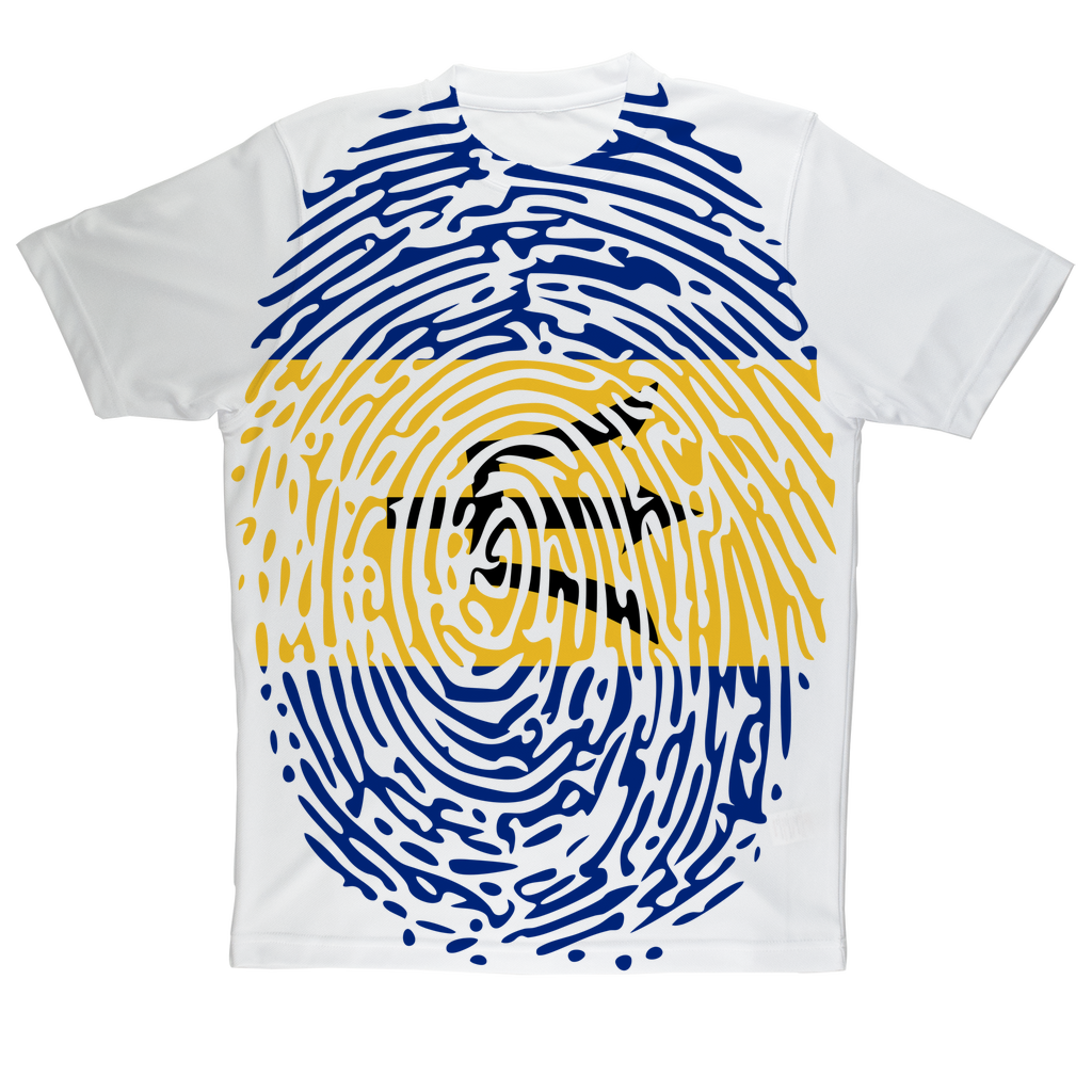 Barbados-Fingerprint Sublimation Performance Adult T-Shirt