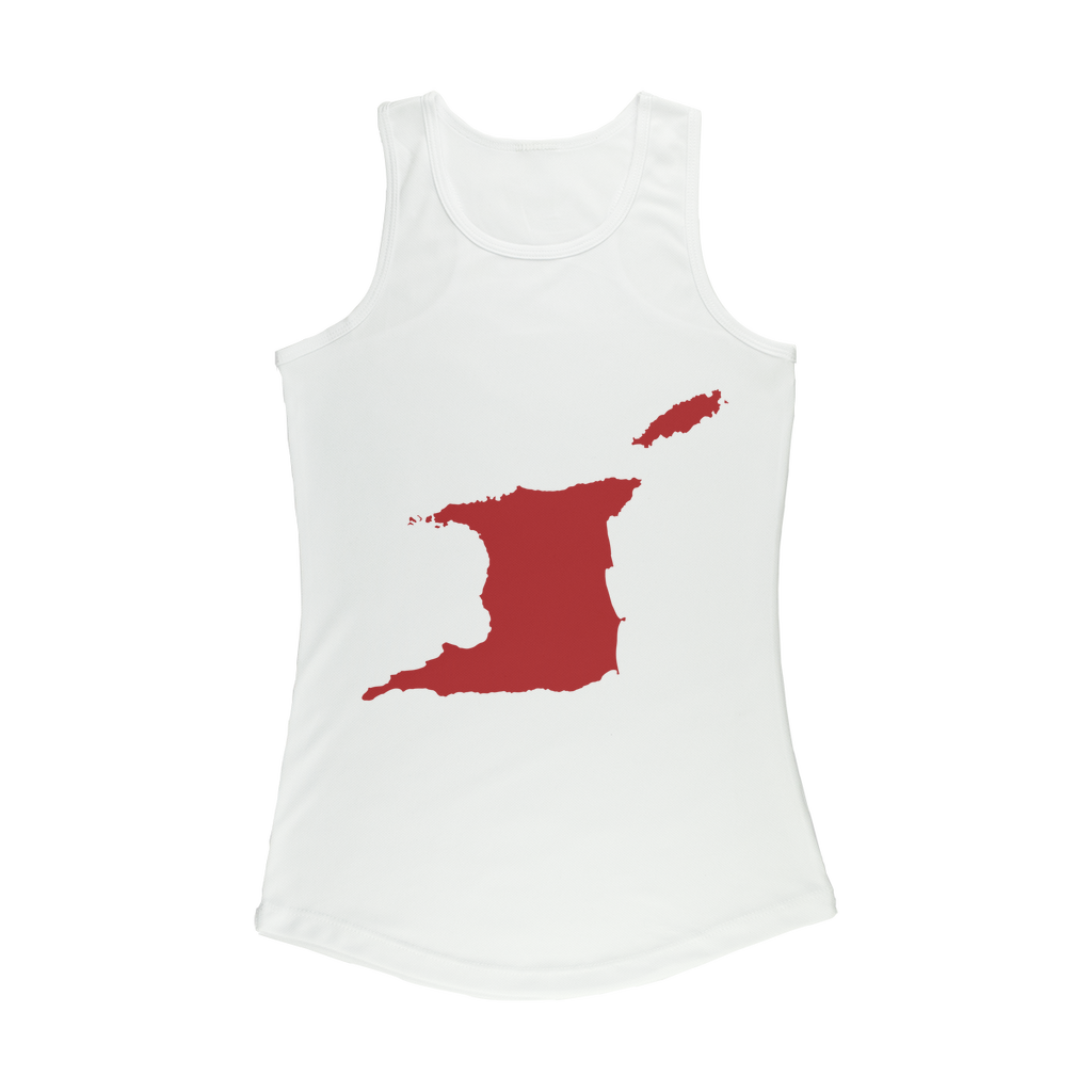 Trini and Tobago Map Women Performance Tank Top