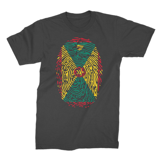 Grenada Fingerprint Premium Jersey Adult T-Shirt