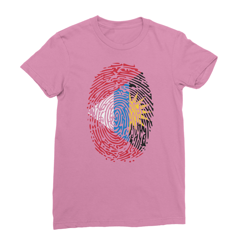 Antigua and Barbuda-Fingerprint Classic Women's T-Shirt