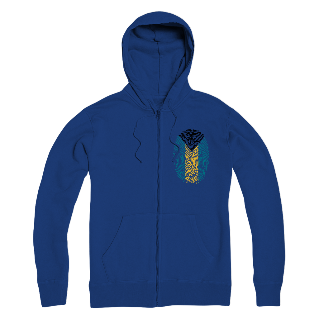 Bahamas Fingerprint Premium Adult Zip Hoodie