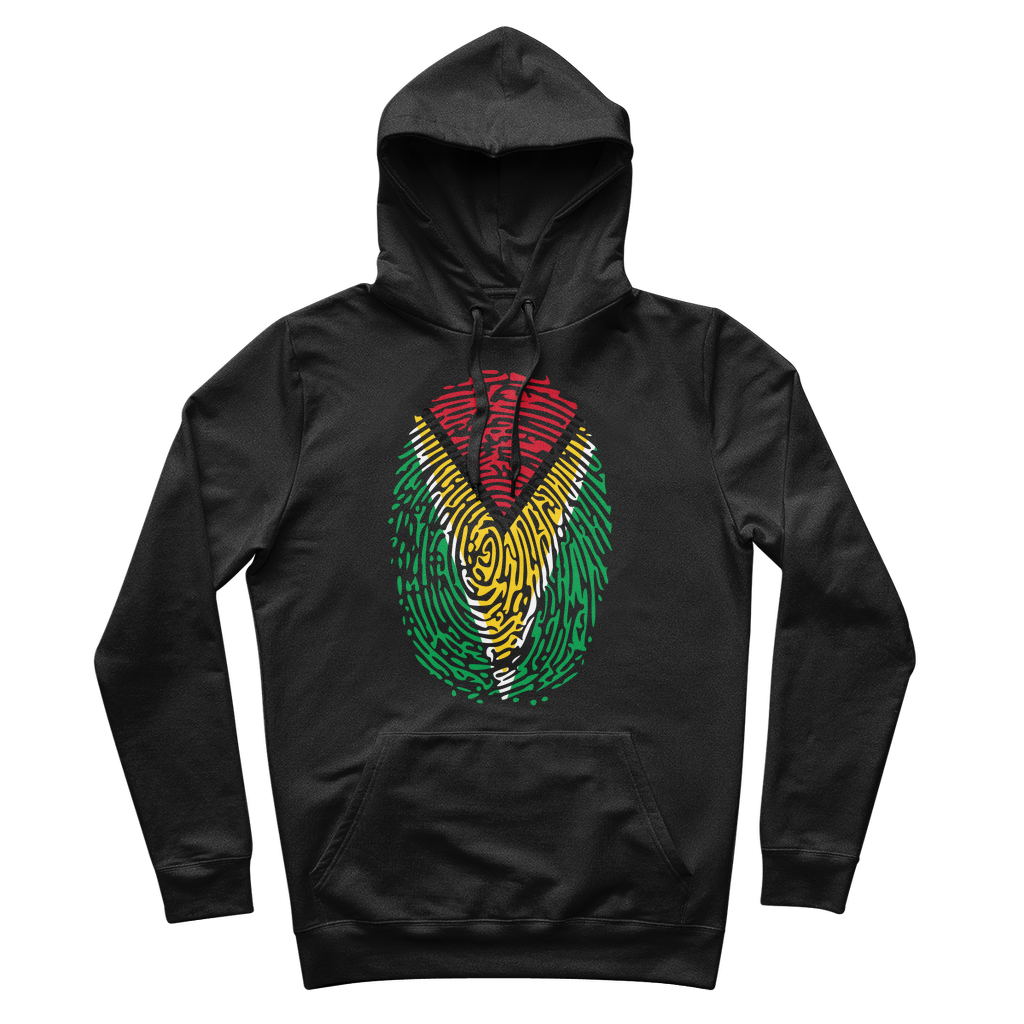 Guyana-Fingerprint 100% Organic Cotton Hoodie