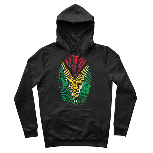 Guyana-Fingerprint 100% Organic Cotton Hoodie