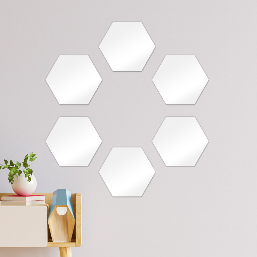 Guyana-Fingerprint Hexagon Wall Tiles Set of 6