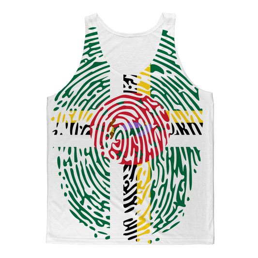 Dominica Fingerprint Classic Sublimation Adult Tank Top