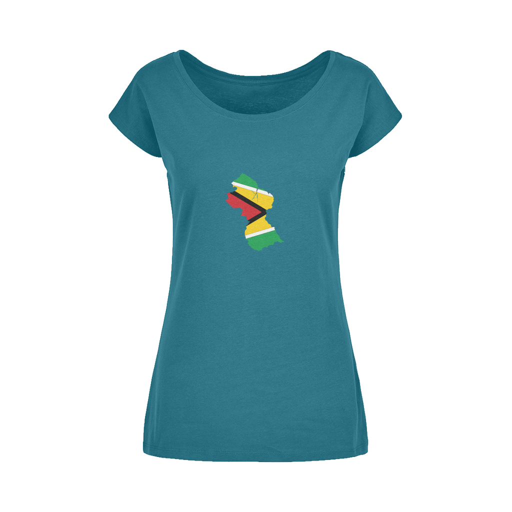 GUYANA Wide Neck Womens T-Shirt XS-5XL