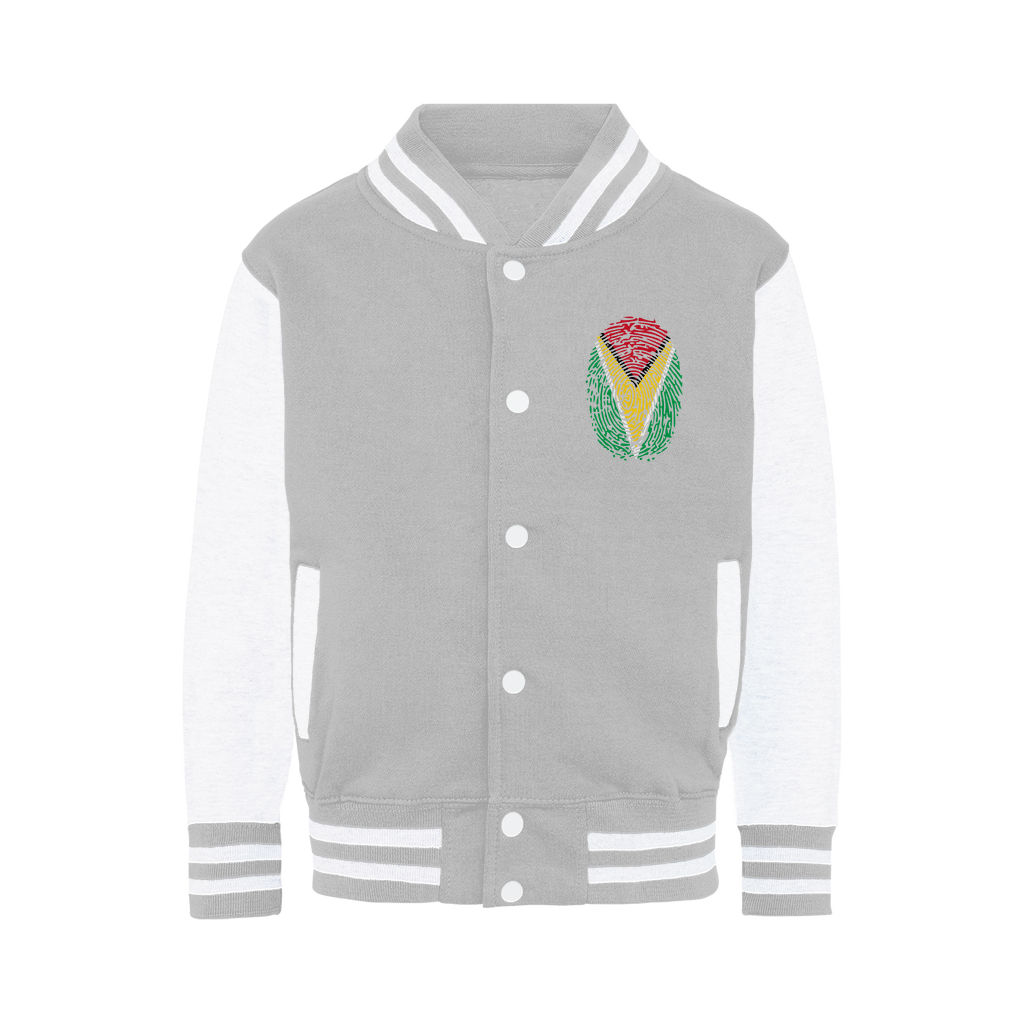 Guyana-Fingerprint Varsity Jacket