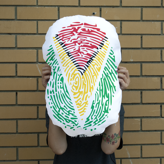 Guyana-Fingerprint Giant Face Cushion