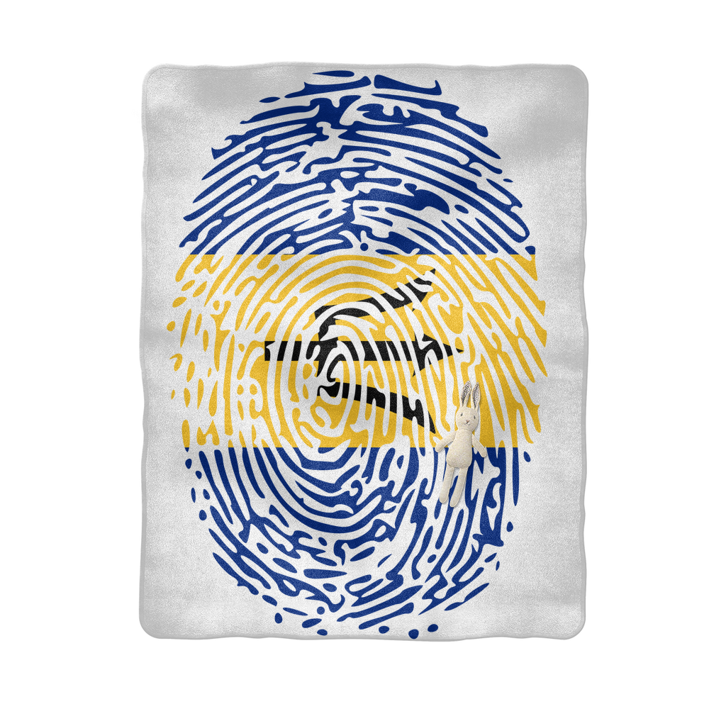 Barbados-Fingerprint Sublimation Baby Blanket