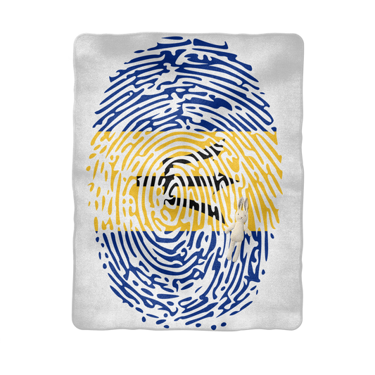 Barbados-Fingerprint Sublimation Baby Blanket