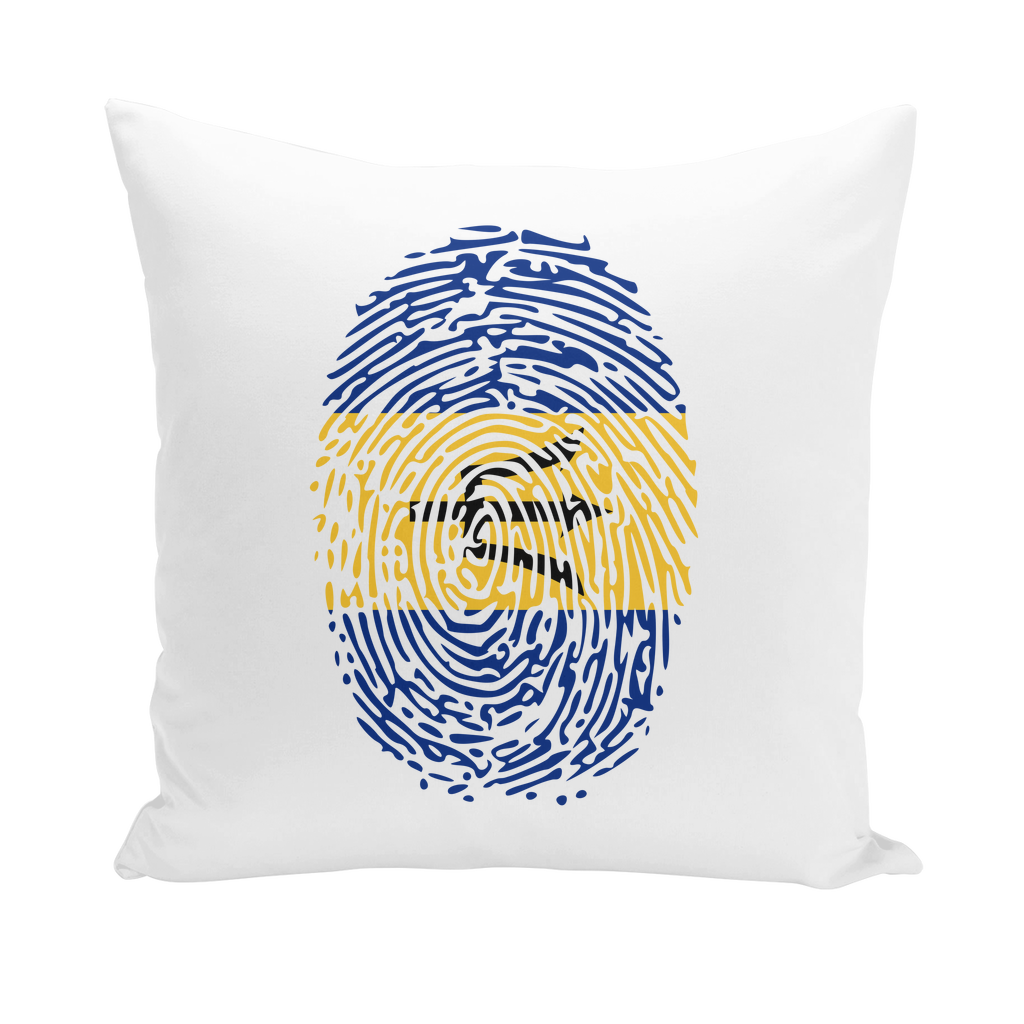 Barbados-Fingerprint Throw Pillows