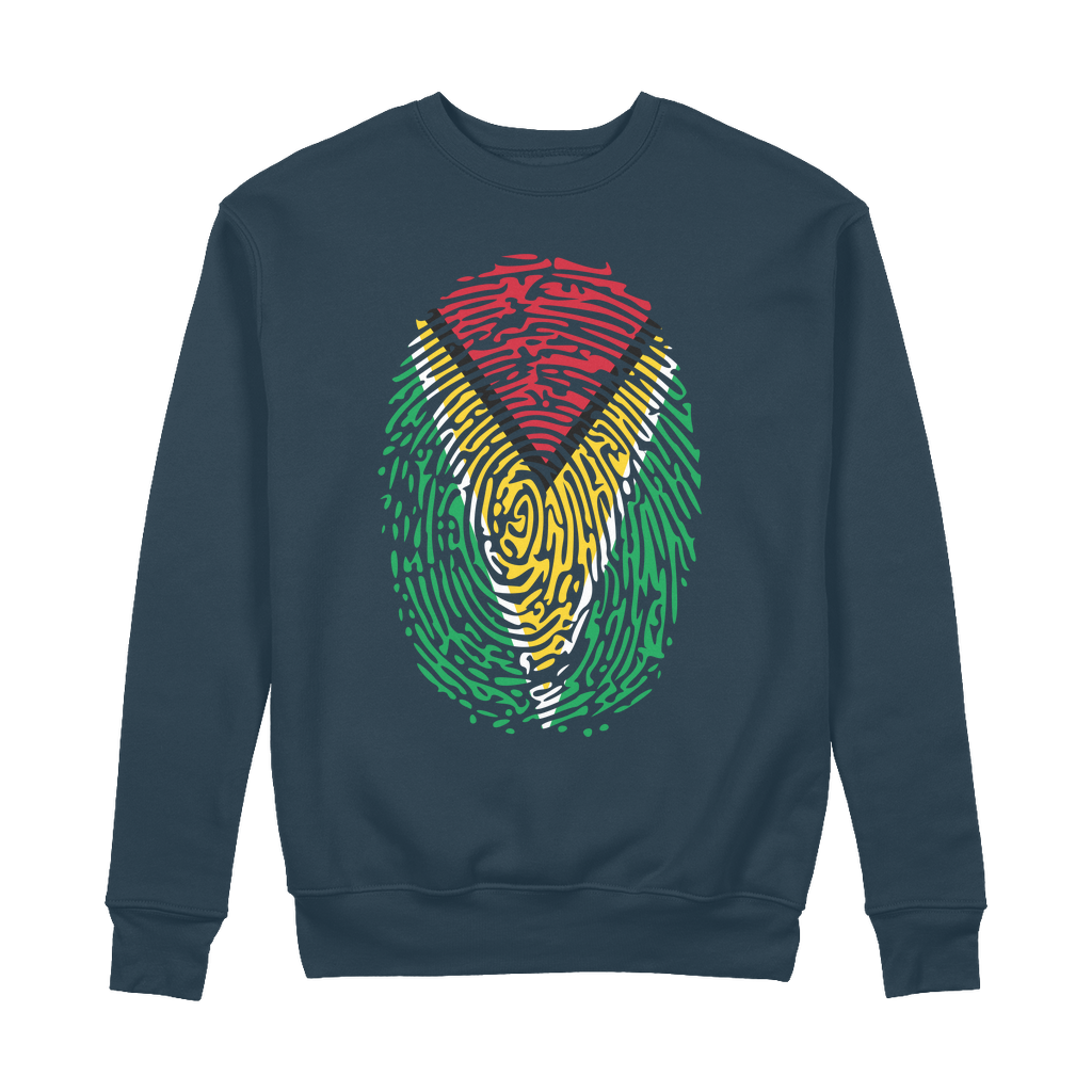 Guyana-Fingerprint 100% Organic Cotton Sweatshirt